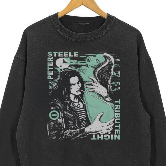 Retro 90s Type o Negative Tribute Night Peter Steele Sweatshirt Band Unisex Gift - Picture 2 of 4